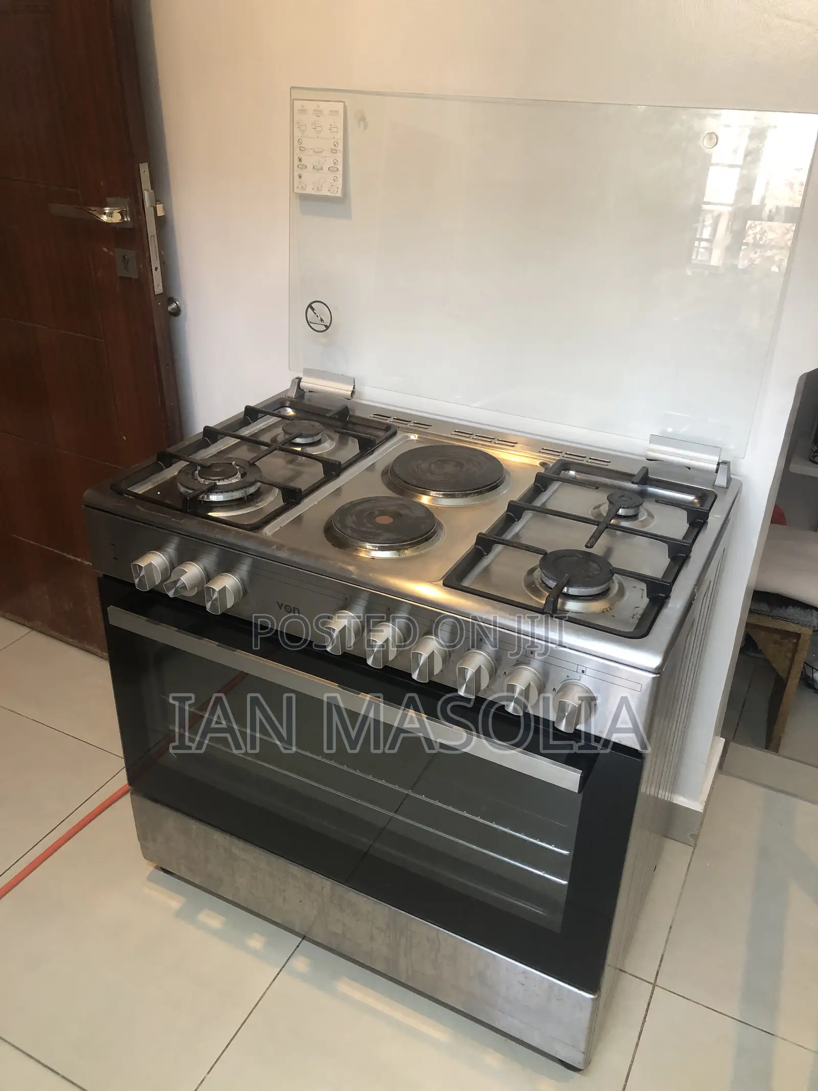 Von Electric Gas Cooker