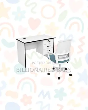 Compact 1m Desk and White Mid-Back Ergonomic Mesh Chair for Task Flow