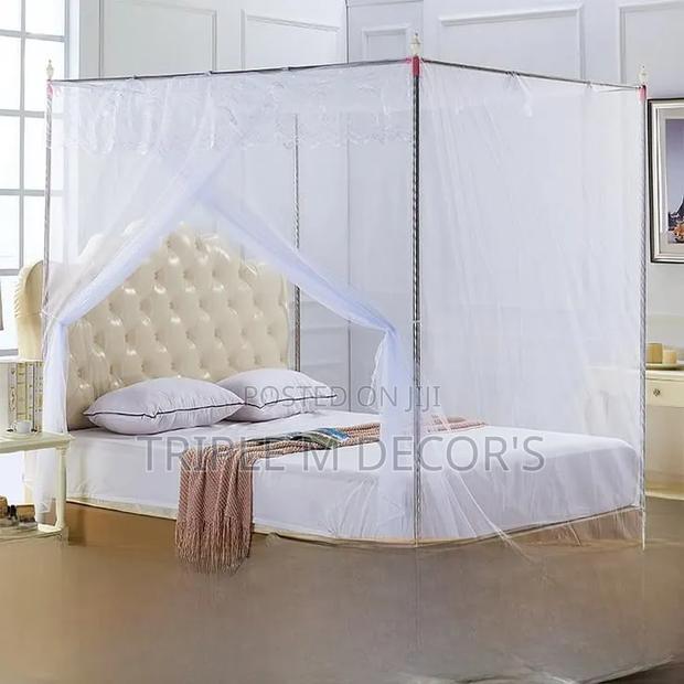 White 4 Stand Mosquito Net - thumbnail 2