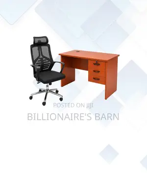 Compact 1m Desk and High-Back Ergonomic Mesh Chair for Study Sessions