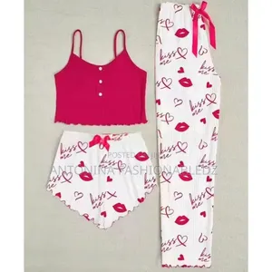 Ladies 3 In1 Pajama Set