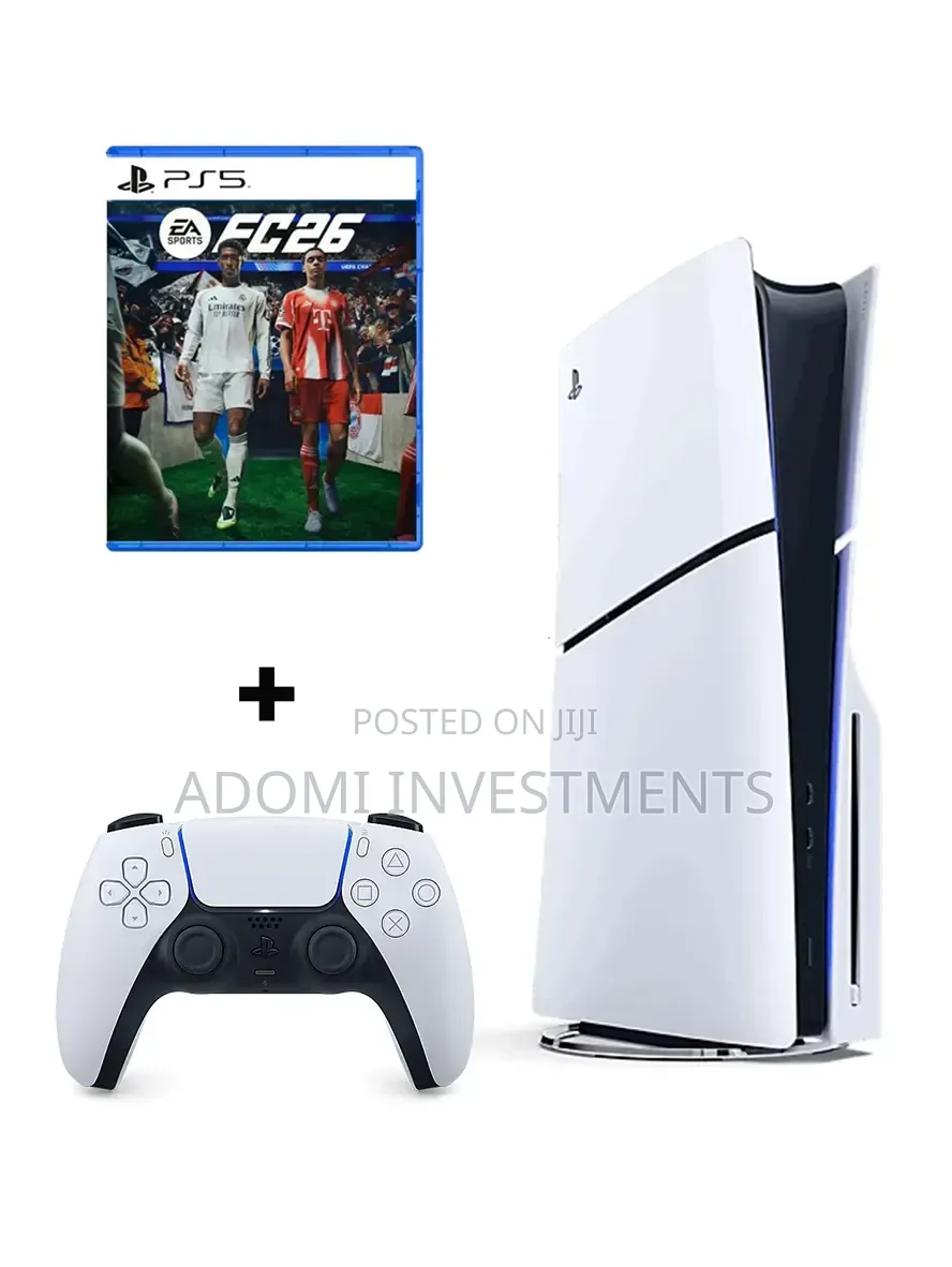 Playstation 5 Slim With 1 Controllers and Fc26 Game