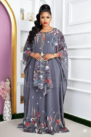 Free Size 3pc Set Chiffon Kaftan
