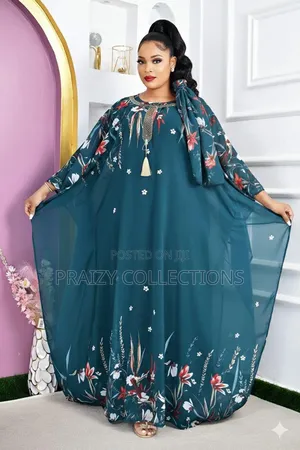Free Size 3pc Set Chiffon Kaftan