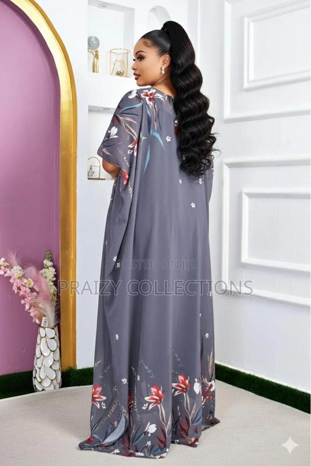 Free Size 3pc Set Chiffon Kaftan - thumbnail 6