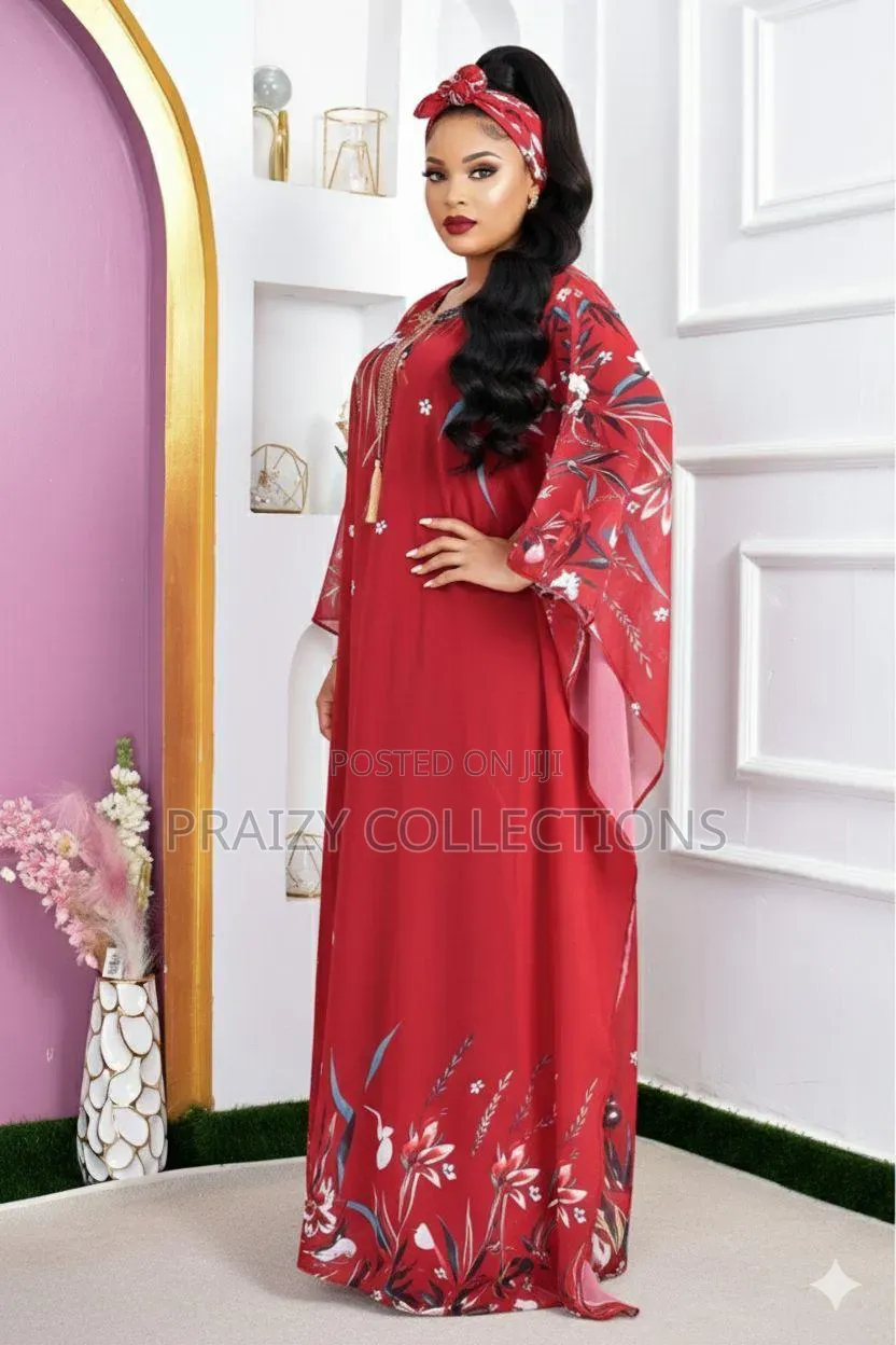 Free Size 3pc Set Chiffon Kaftan