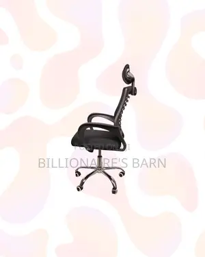 Secretarial Mesh Chair With Headrest for Daily Office Comfort