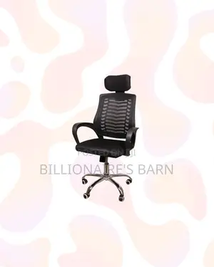 Secretarial Mesh Chair With Headrest for Daily Office Comfort