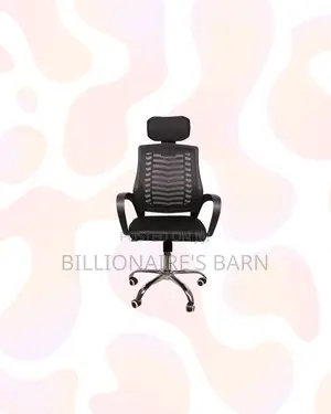 Secretarial Mesh Chair With Headrest for Daily Office Comfort