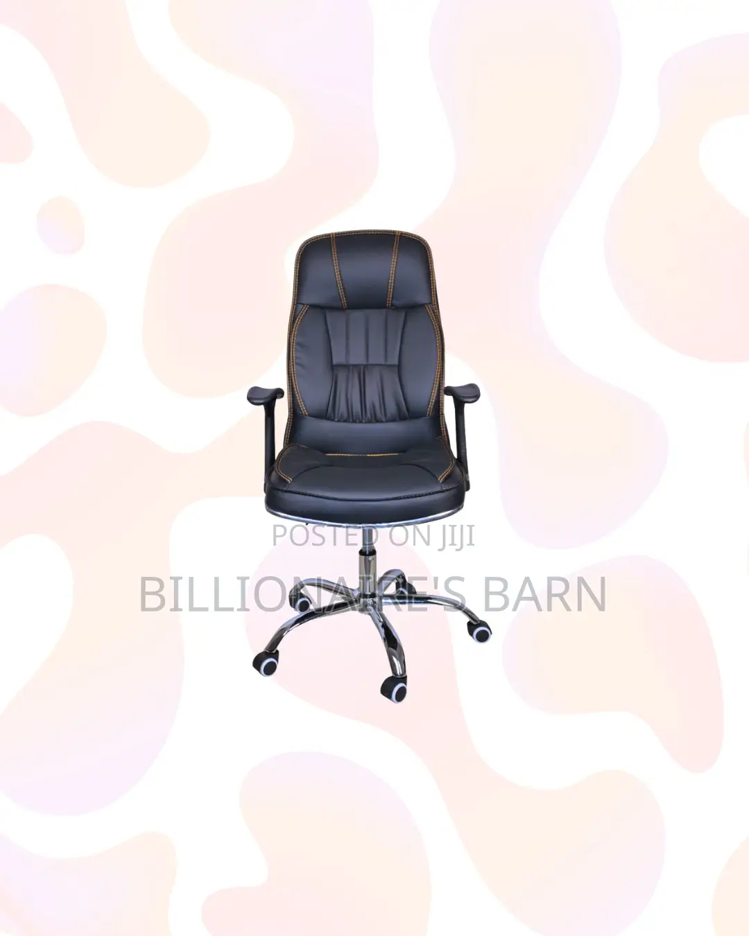 Executive Leather Office Chair High Back for Daily Office Comfort