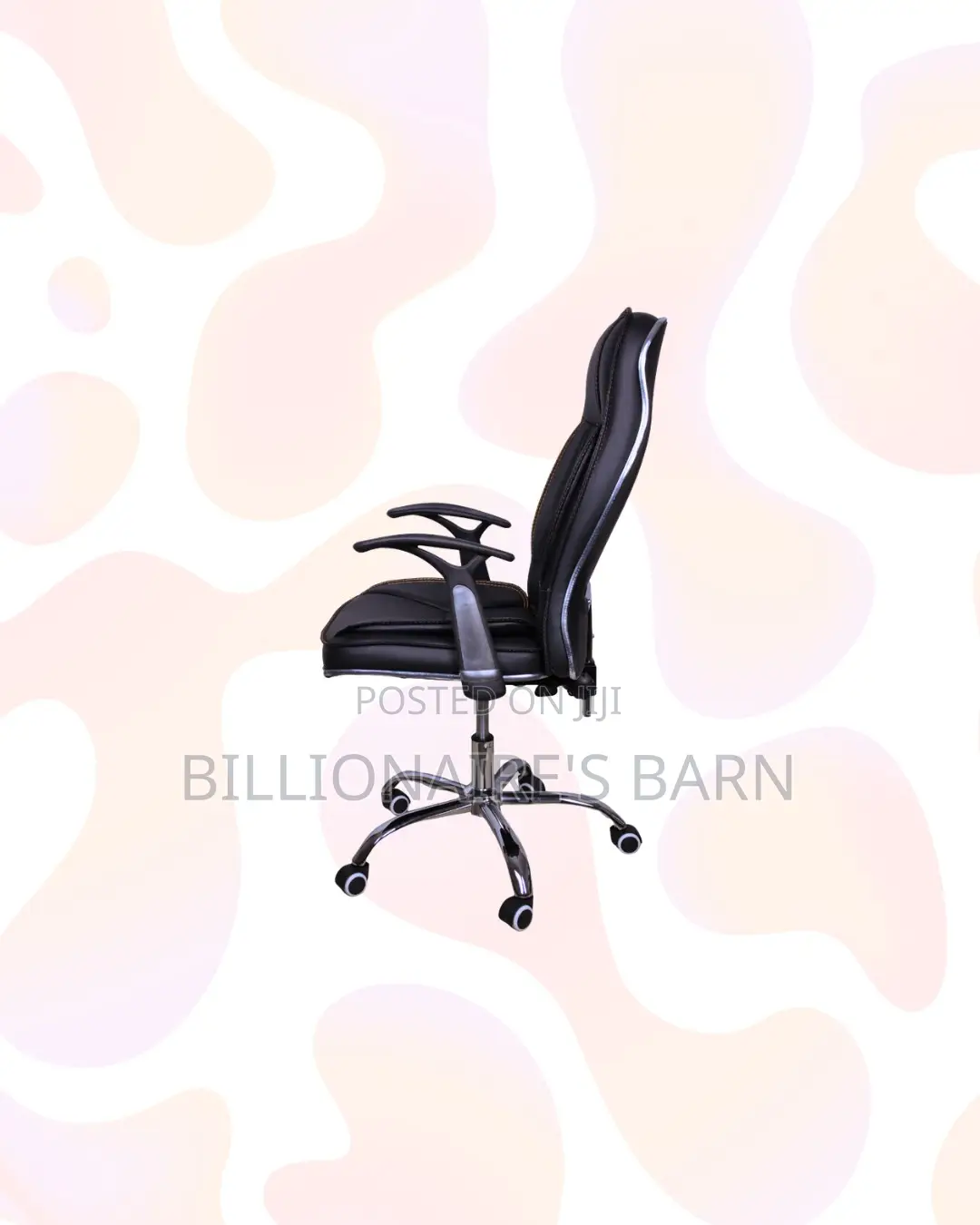 Executive Leather Office Chair High Back for Daily Office Comfort