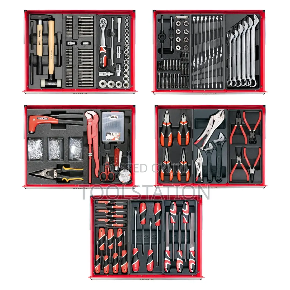 189 Piece Roller Cabinet Toolset 7 Drawers Heavy Duty Yt-55292