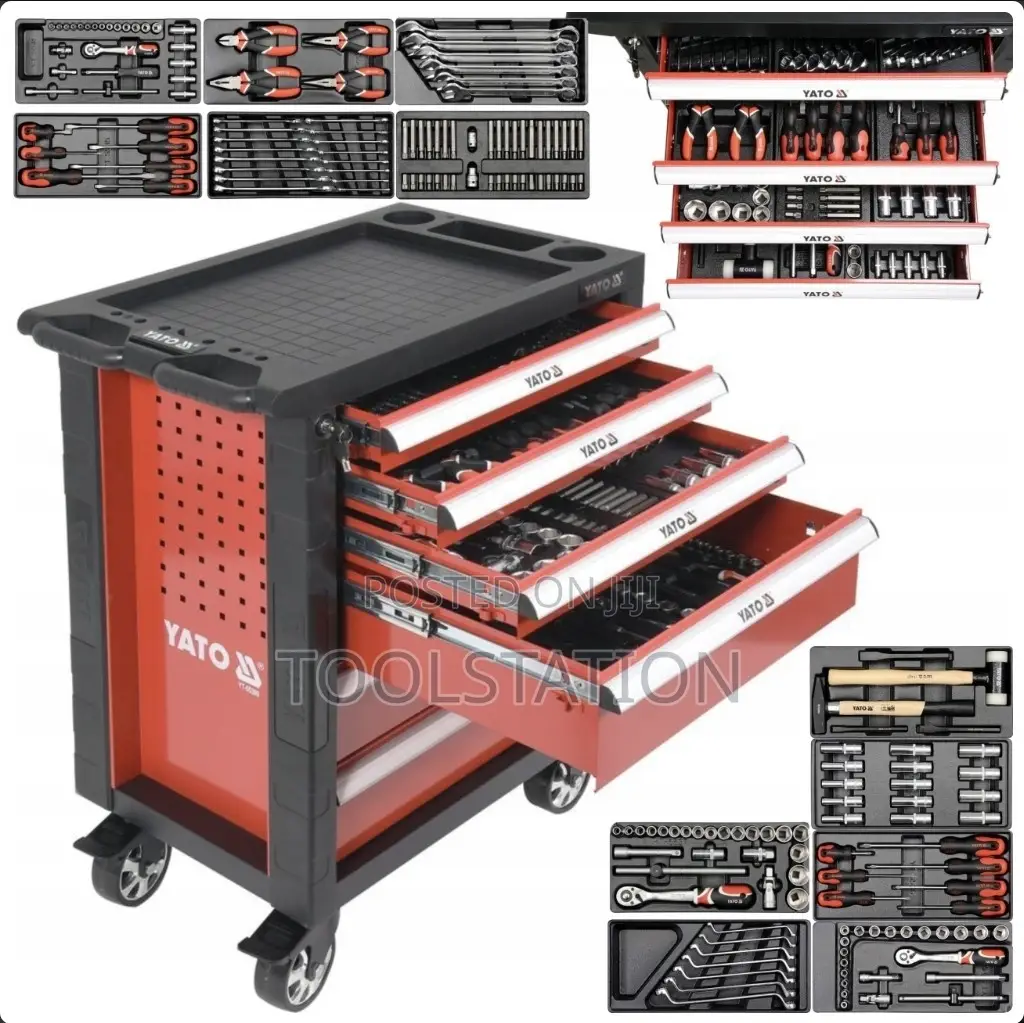 177 Piece Roller Cabinet Toolset Heavy Duty Yato Yt-55300