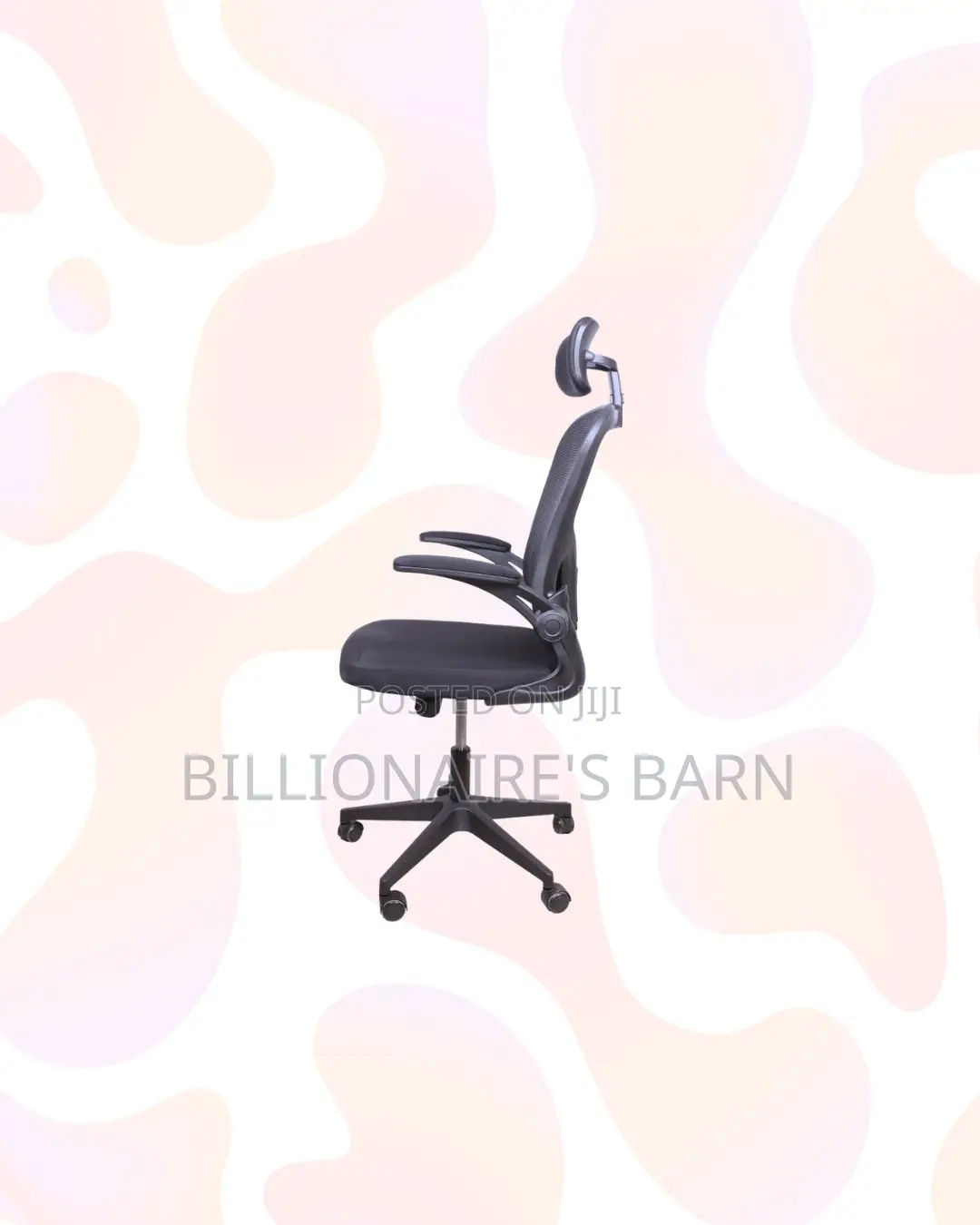 Grey Ergonomic Office Chair With Headrest for Daily Office Comfort