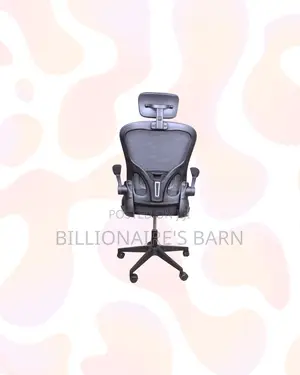 Grey Ergonomic Office Chair With Headrest for Daily Office Comfort