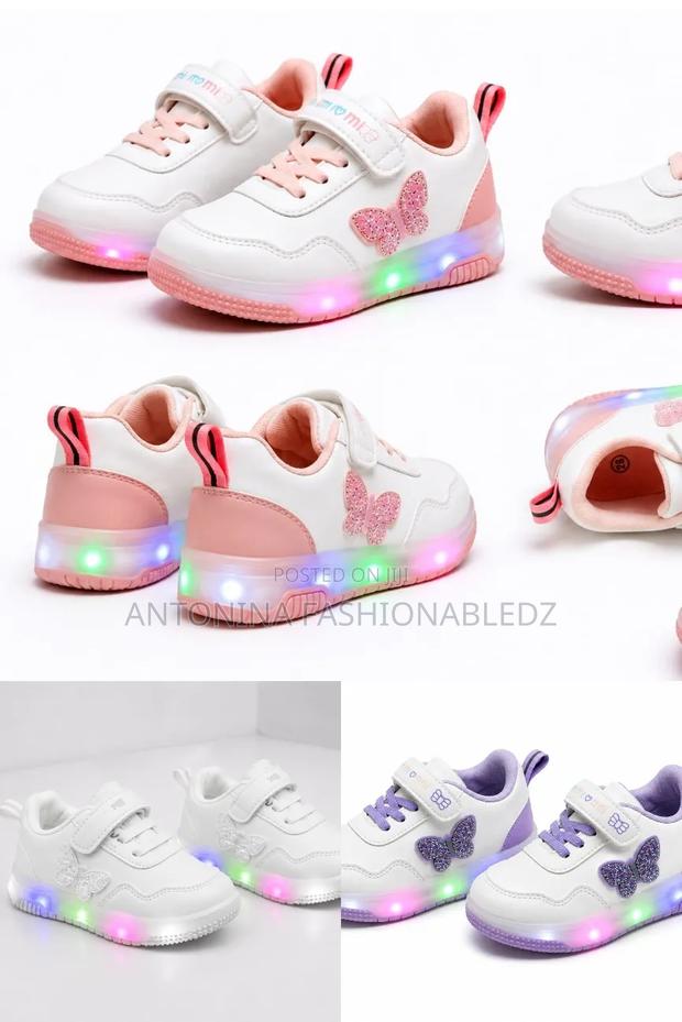 Girls Led Comfortable Shoes 21-30