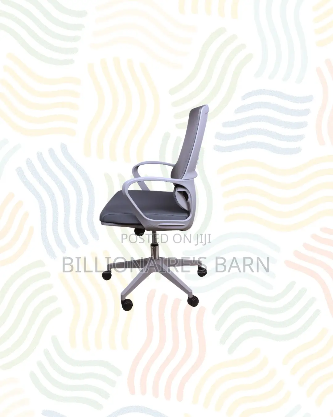 Practical Grey Mid Back Mesh Office Chair for Daily Office Comfort