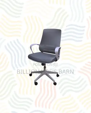 Practical Grey Mid Back Mesh Office Chair for Daily Office Comfort