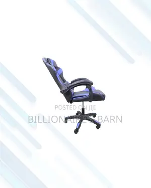 Blue Racing Gaming Chair Ergonomic Support for Daily Office Comfort
