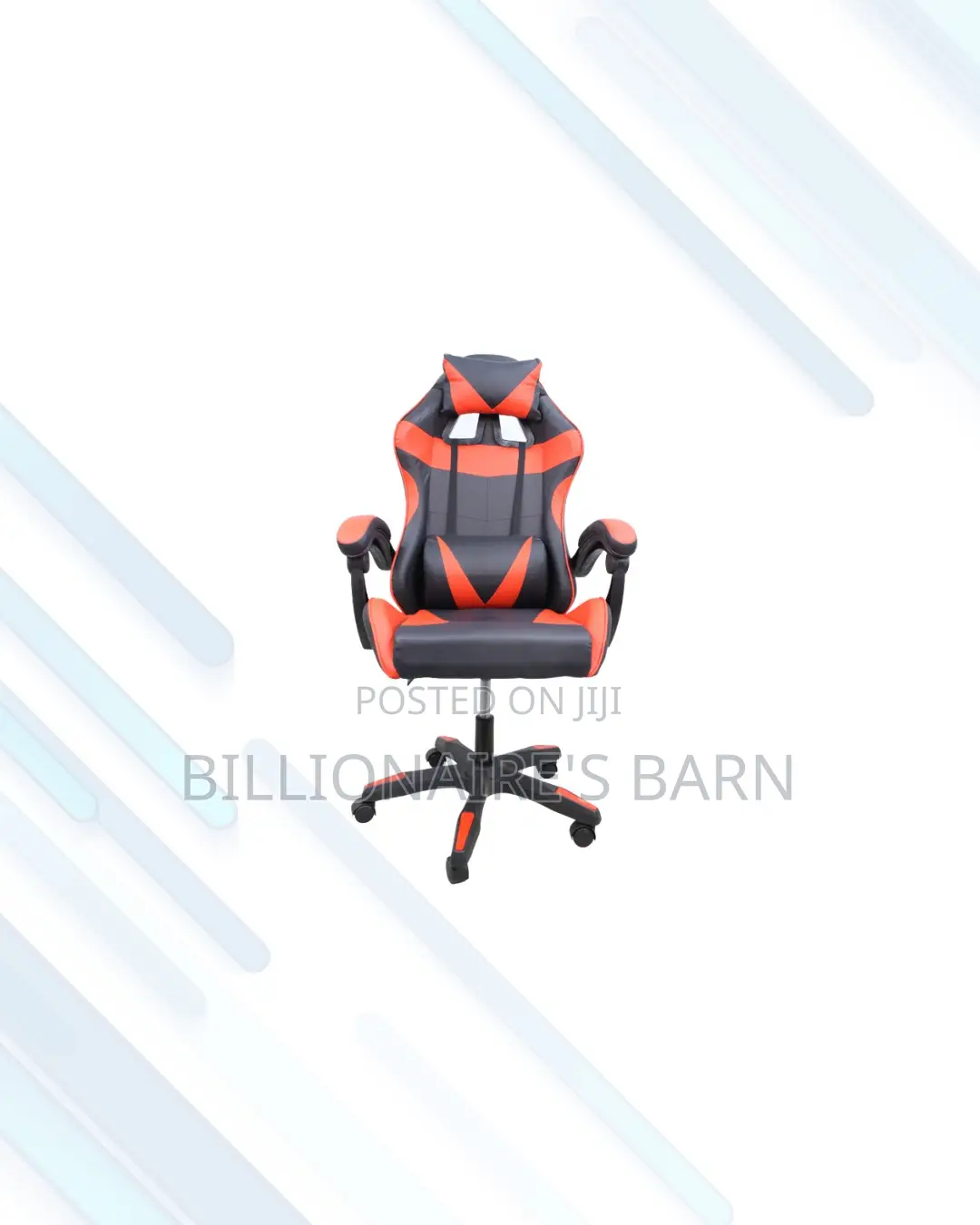 Red Racing Gaming Chair Ergonomic Support for Daily Office Comfort