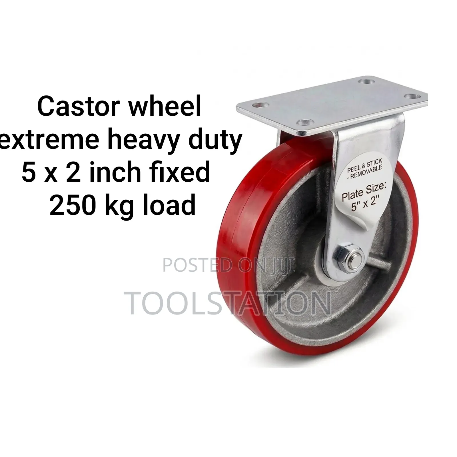 Castor Wheel Extreme Heavy Duty 5 X 2 Inch Fixed 250 Kg Load