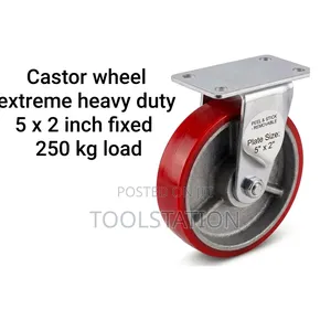 Castor Wheel Extreme Heavy Duty 5 X 2 Inch Fixed 250 Kg Load