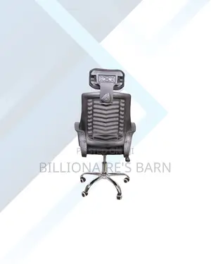 Secretarial Mesh Chair With Headrest for Focused Work Sessions