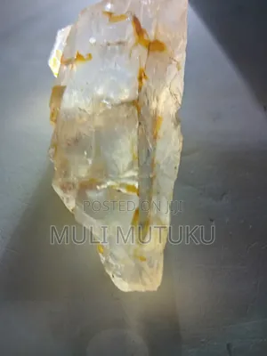 Large Natural Raw Quartz Crystal +Tourmaline+Geodestones/Machakos