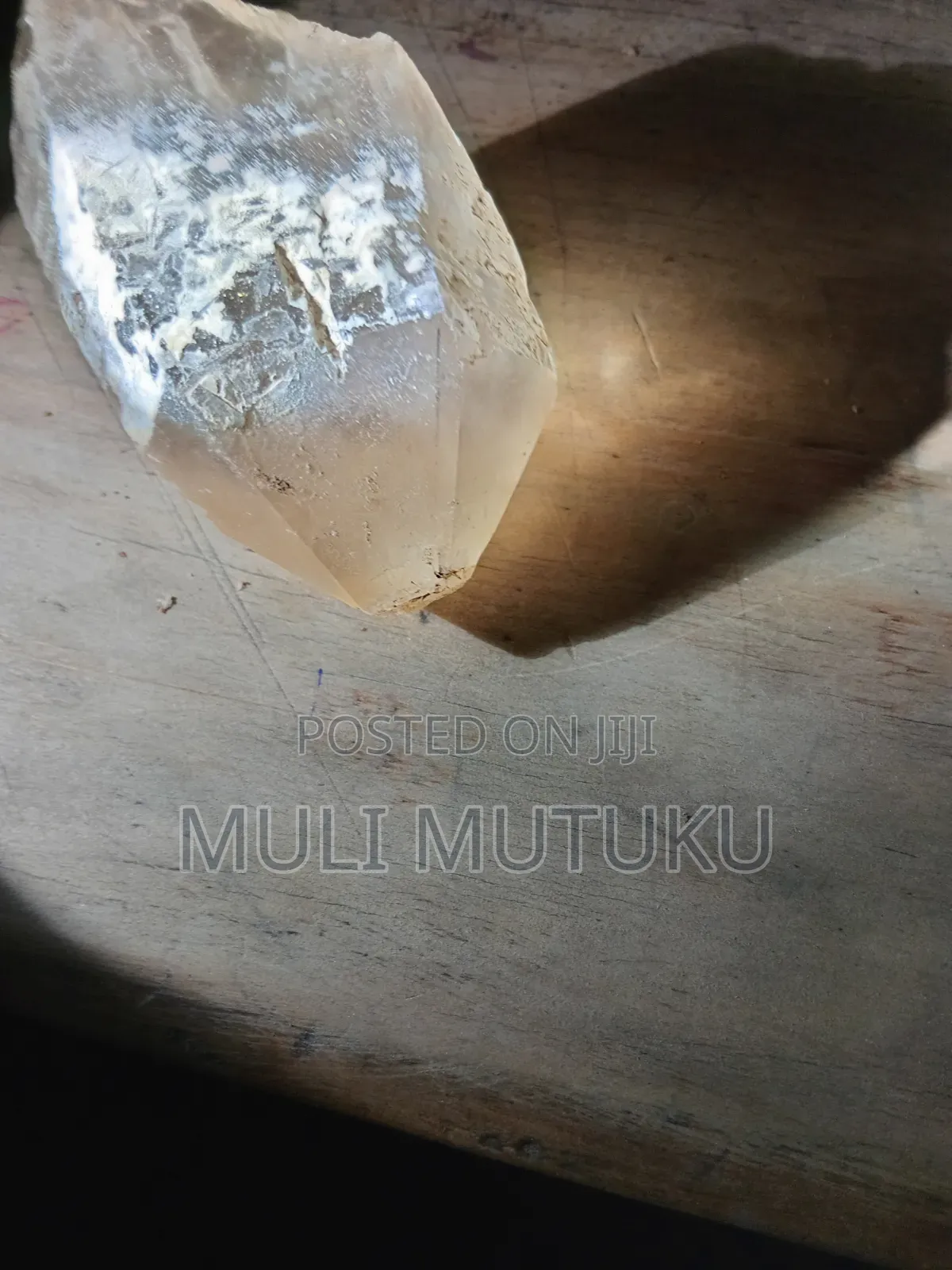 Large Natural Raw Quartz Crystal +Tourmaline+Geodestones/Machakos