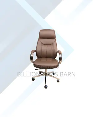 Brown Executive Leather Chair High Back for Focused Work Sessions