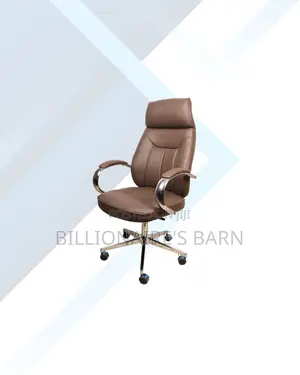 Brown Executive Leather Chair High Back for Focused Work Sessions