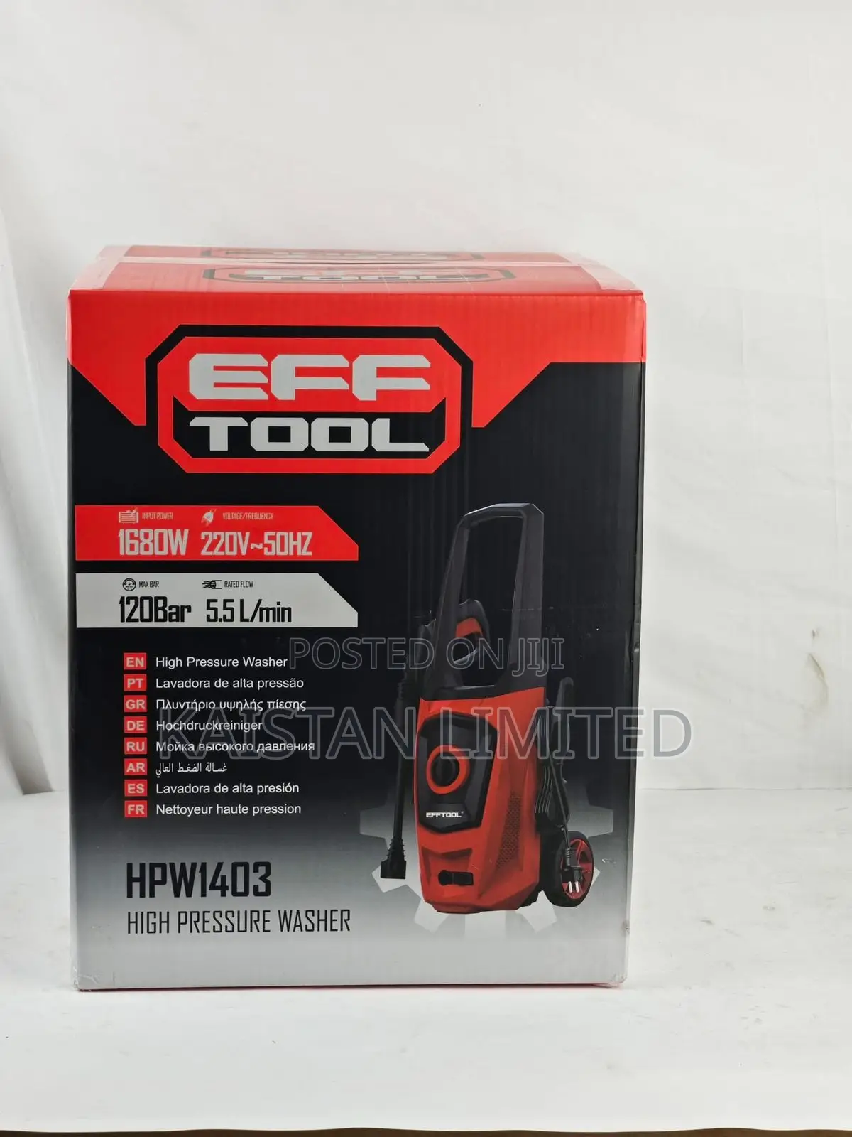 Portable High Pressure Washer 1680w / 120 Bar 5.5l/Min Power Washer