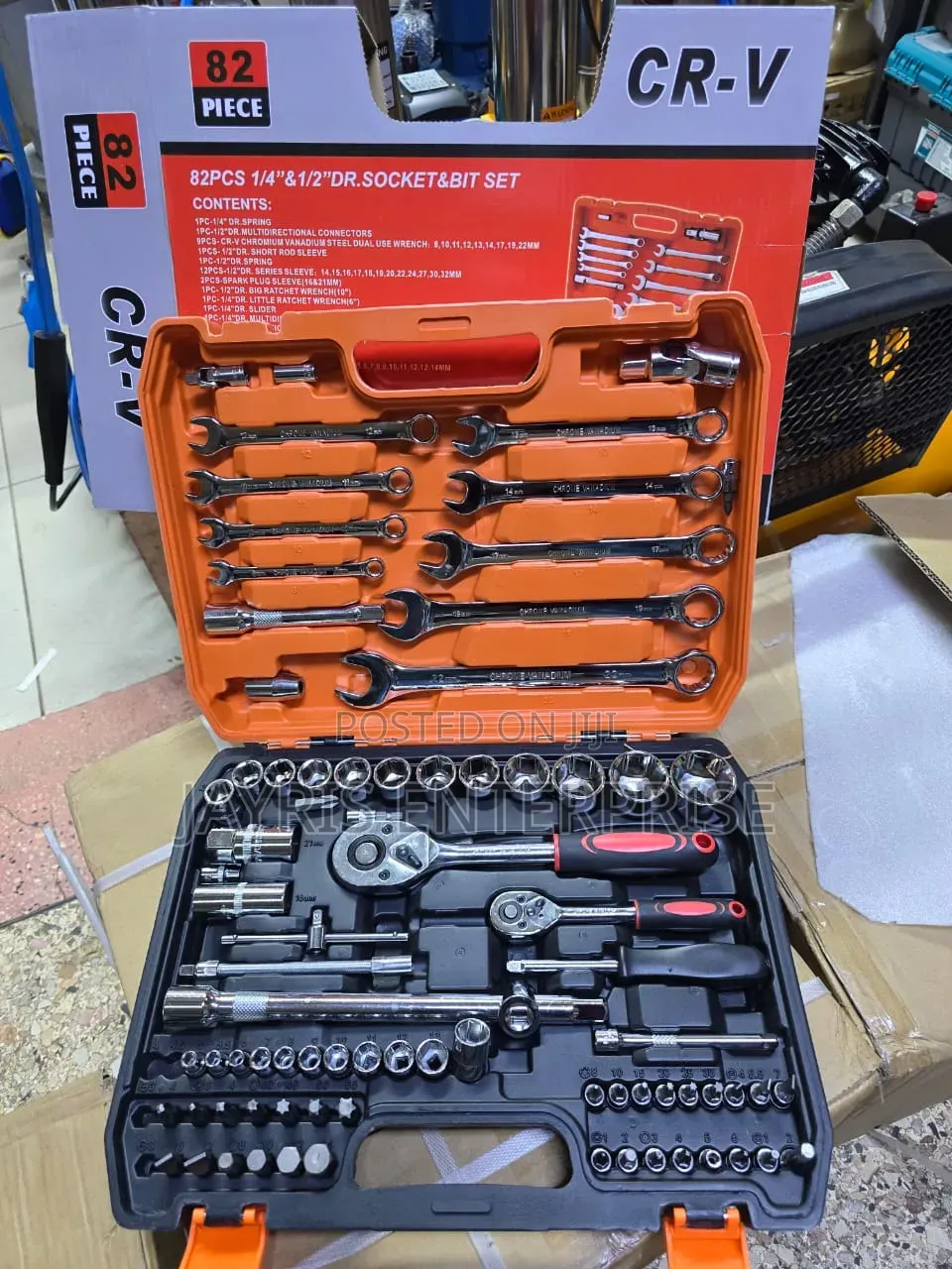 82pcs Socket Wrench Set Original Chrome Vanadium