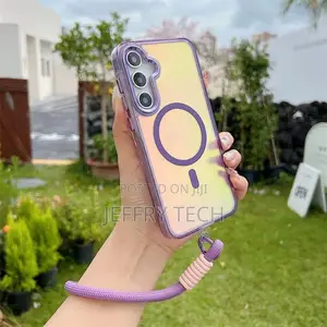 Magsafe2 for Samsung Galaxy A57 5g Gradient Laser Magnetic Case Cover