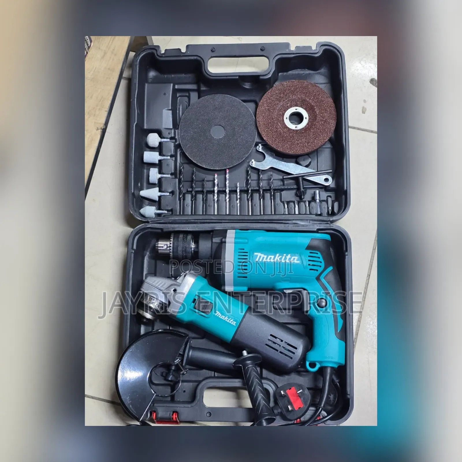 Makita Grinder + Drill Combo All Components Included at at