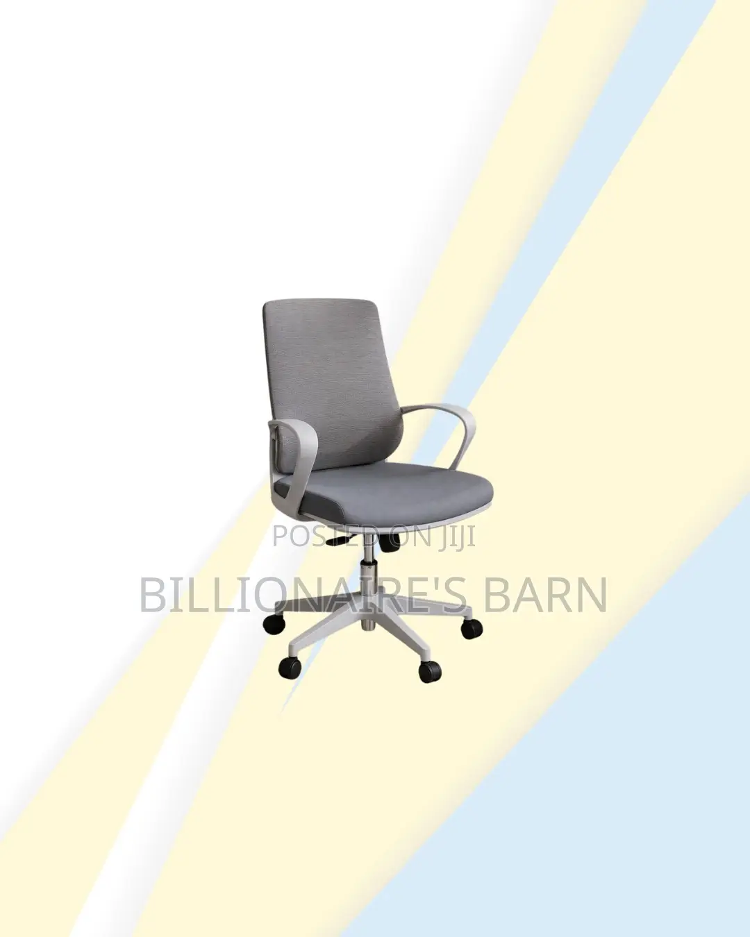 Practical Grey Mid Back Mesh Office Chair for Focused Work Sessions