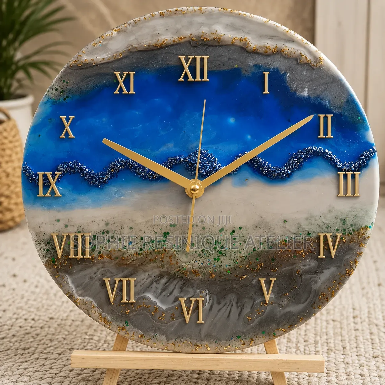 Resin Wall Art Clock