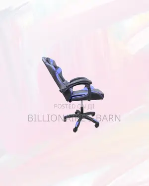 Blue Racing Gaming Chair Ergonomic Support for Focused Work Sessions