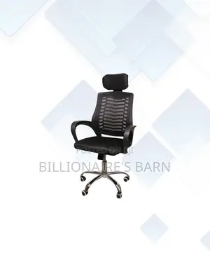 Practical Secretarial Mesh Chair With Headrest for Home Office Use