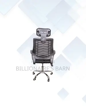 Practical Secretarial Mesh Chair With Headrest for Home Office Use