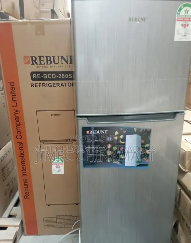 Rebune 280l Double Door Direct Cool Refrigerator (1 Year Warranty)