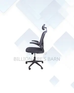Grey Ergonomic Office Chair With Headrest for Home Office Use