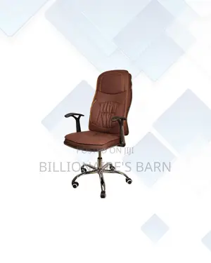Ergonomic Executive Leather Chair High Back for Home Office Use
