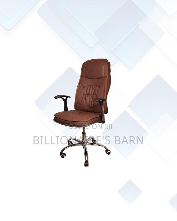 Ergonomic Executive Leather Chair High Back for Home Office Use - thumbnail 2