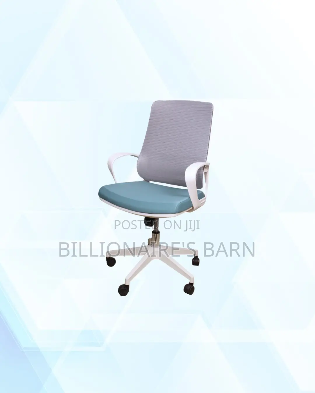 Practical White Mid Back Mesh Office Chair for Home Office Use
