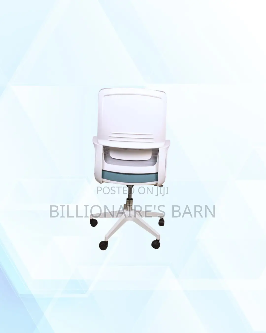 Practical White Mid Back Mesh Office Chair for Home Office Use