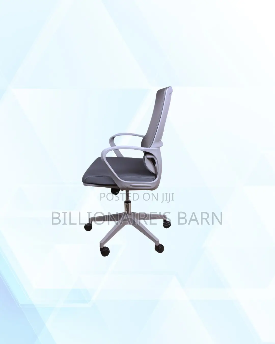 Practical Grey Mid Back Mesh Office Chair for Home Office Use