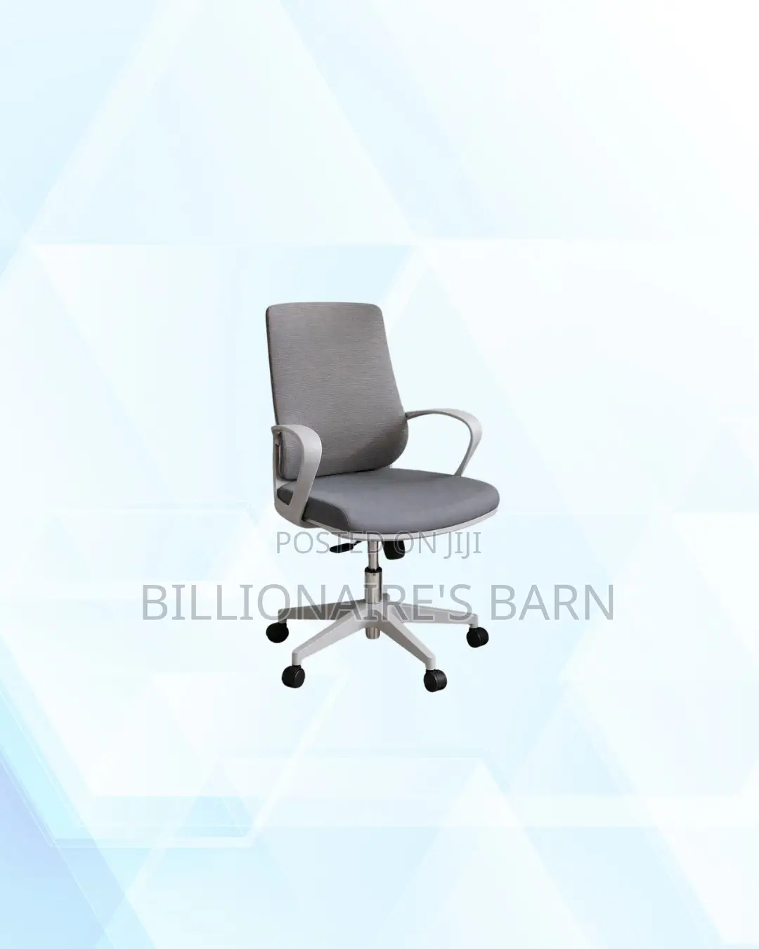 Practical Grey Mid Back Mesh Office Chair for Home Office Use