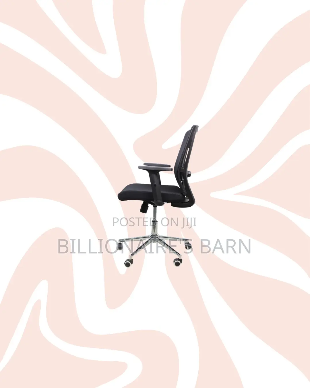 Practical Barn Origin Chair Mid Back Chrome for Home Office Use