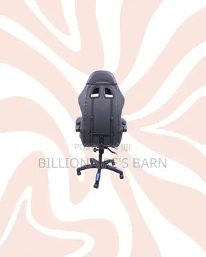 Blue Racing Gaming Chair Ergonomic Support for Home Office Use
